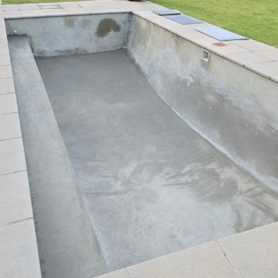 pool renovation before