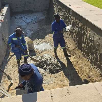 pool renovation before 