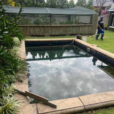 pool renovation before